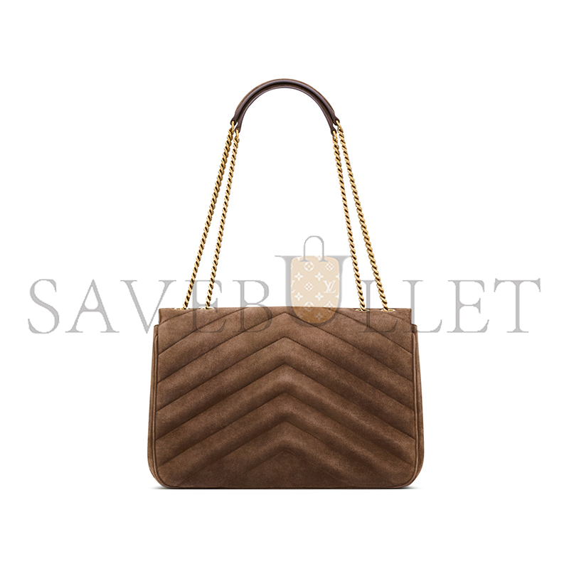 Y51 LOULOU LARGE IN MATELASSÉ SUEDE 803541AAEY62358 (32*22*10cm)